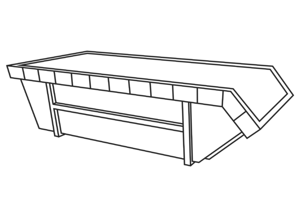 Hout afval container